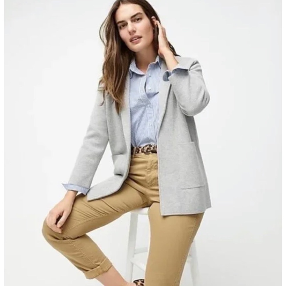 J. Crew  Sophie Open Front Sweater Blazer